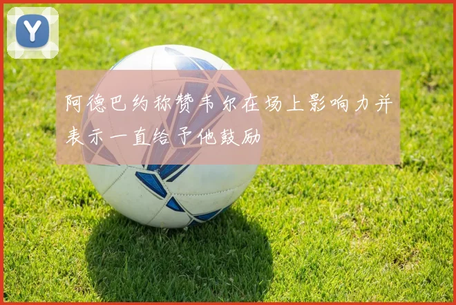 阿德巴约称赞韦尔在场上影响力并表示一直给予他鼓励